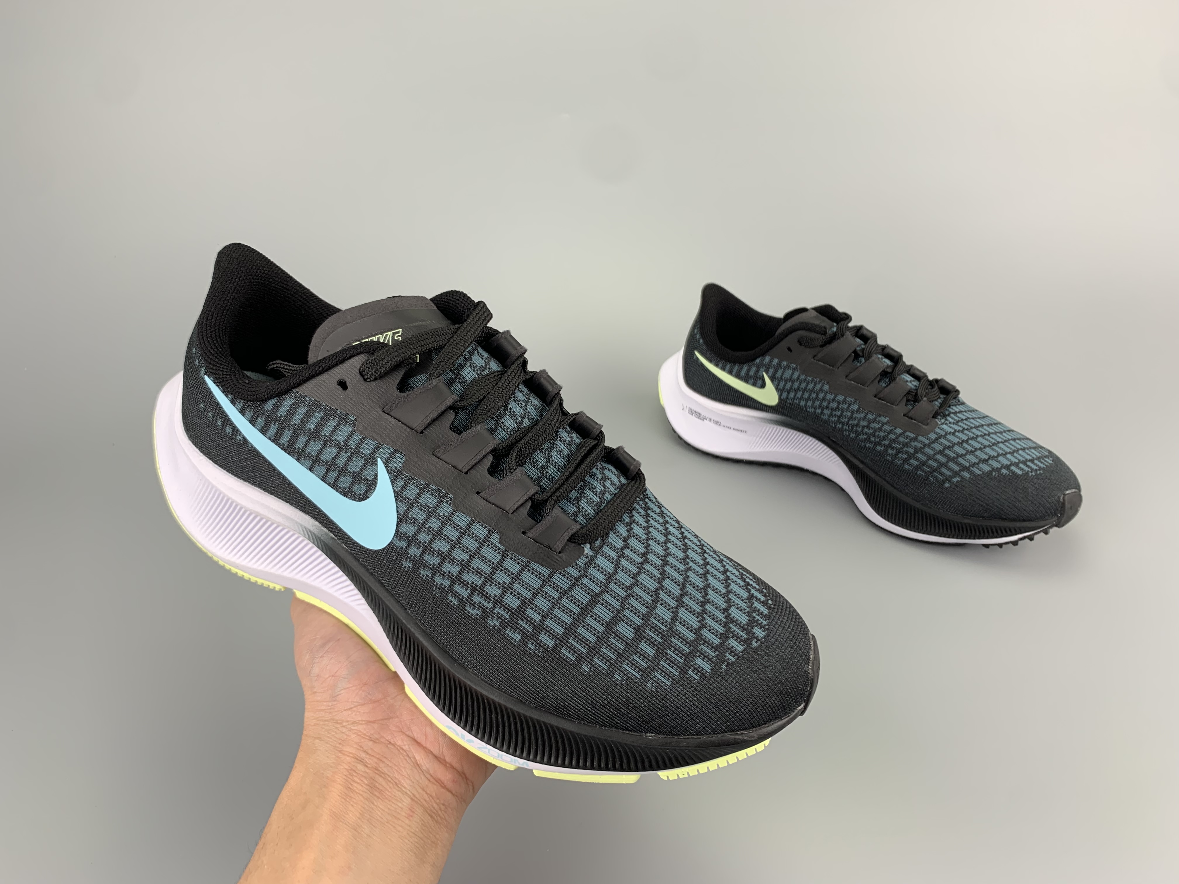 New Nike Zoom Pegasus 37 Black Jade White Running Shoes For Women